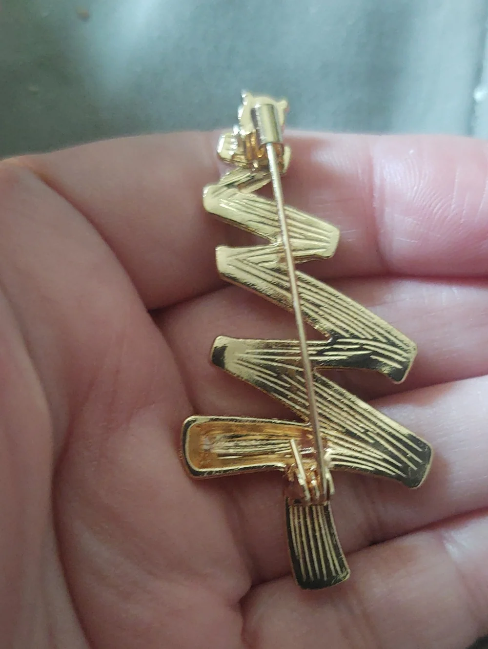 Modern Crystal Christmas Tree Brooch *Christmas In July*